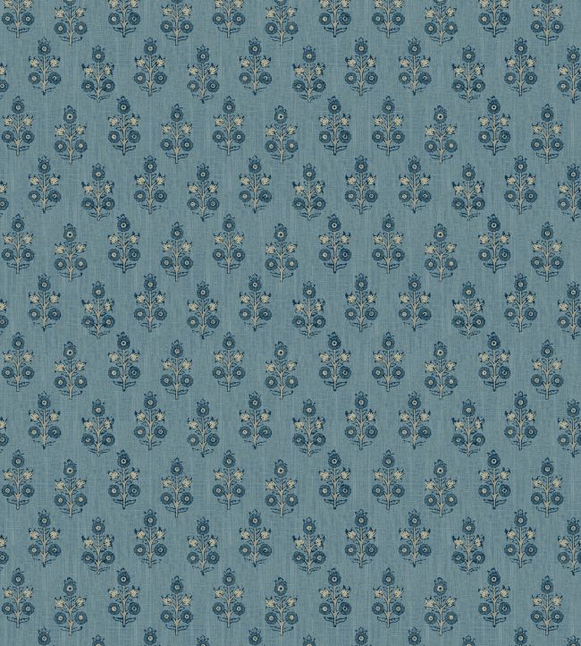 Poppy Sprig Wallpaper by GP & J Baker Blue
