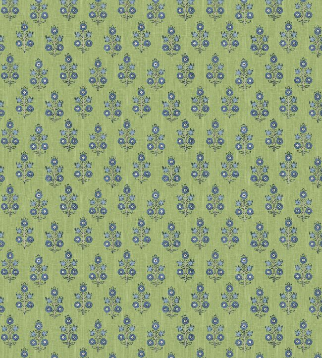 Poppy Sprig Wallpaper by GP & J Baker Green/Blue
