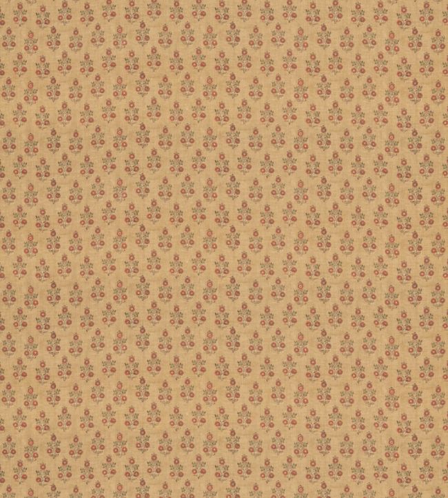 Poppy Sprig Fabric by GP & J Baker Ochre