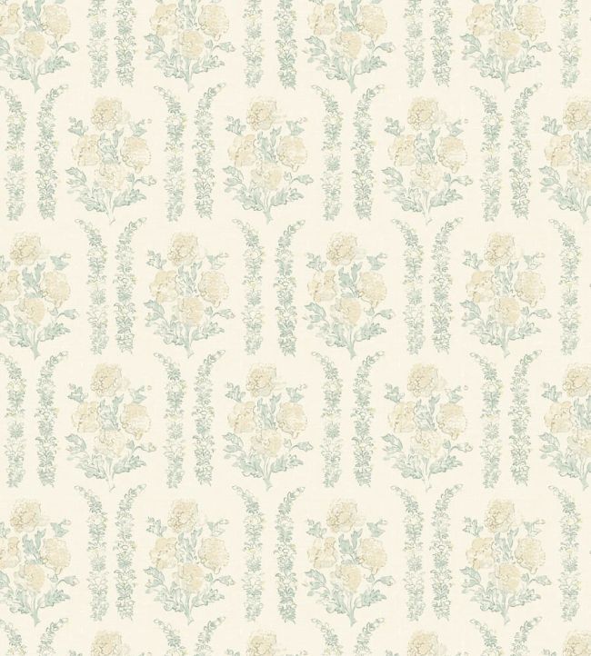Poppyfield Fabric by Madeaux 01 Pale Ocean