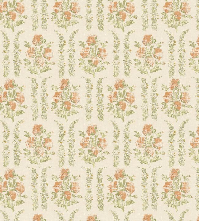Poppyfield Fabric by Madeaux 02 Paprika