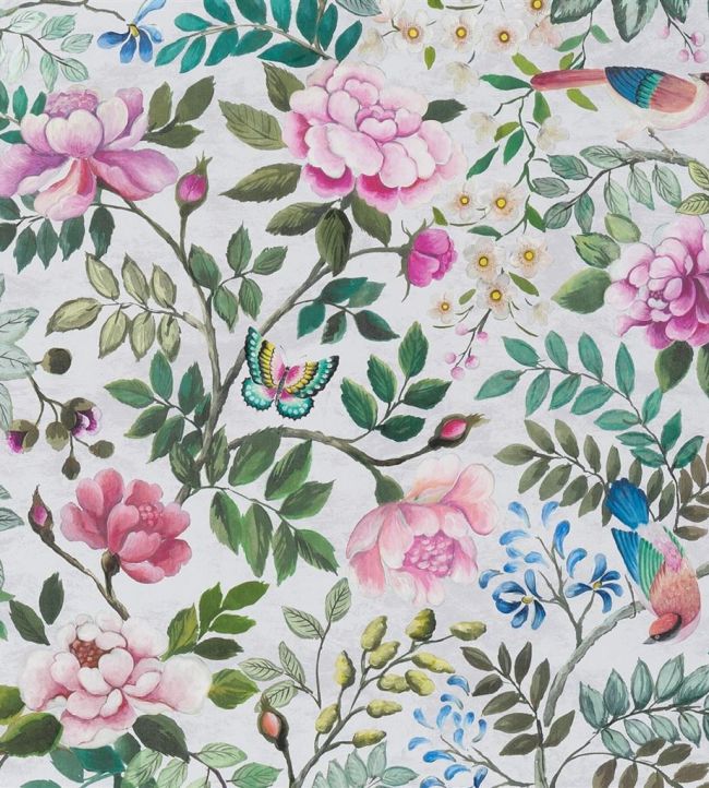 Porcelaine de Chine Wallpaper by Designers Guild Fuchsia