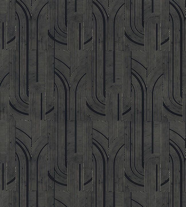 Porte Doree Wallpaper by Casamance Noir/Dore