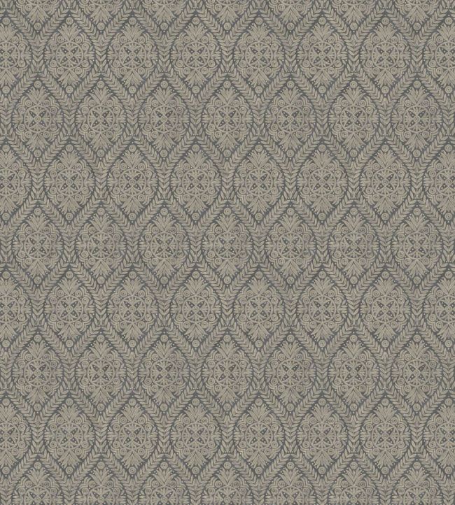 Portia Fabric by Warwick Charcoal