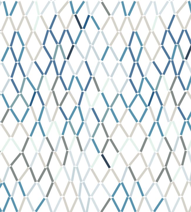 Porto Wallpaper by Christopher Farr Cloth Cobalt