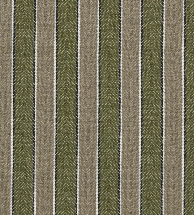 Portree Stripe Fabric by Ian Mankin Khaki