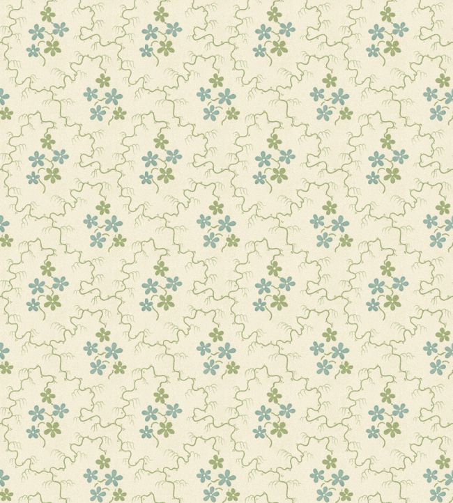 Posy Wallpaper by GP & J Baker Green/Aqua