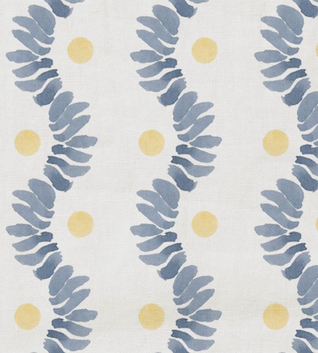 Posy Fabric by Wemyss Honey Blue