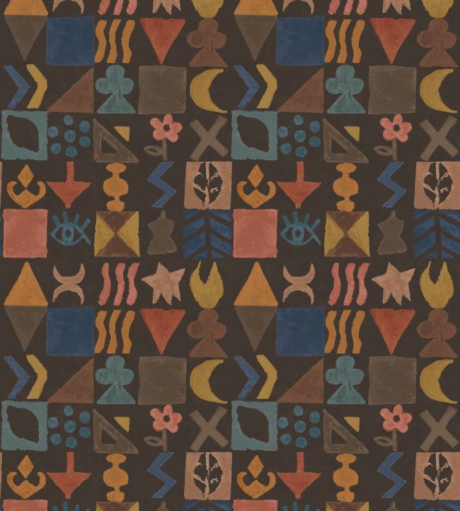 Potato Print Wallpaper by GP & J Baker Chocolate