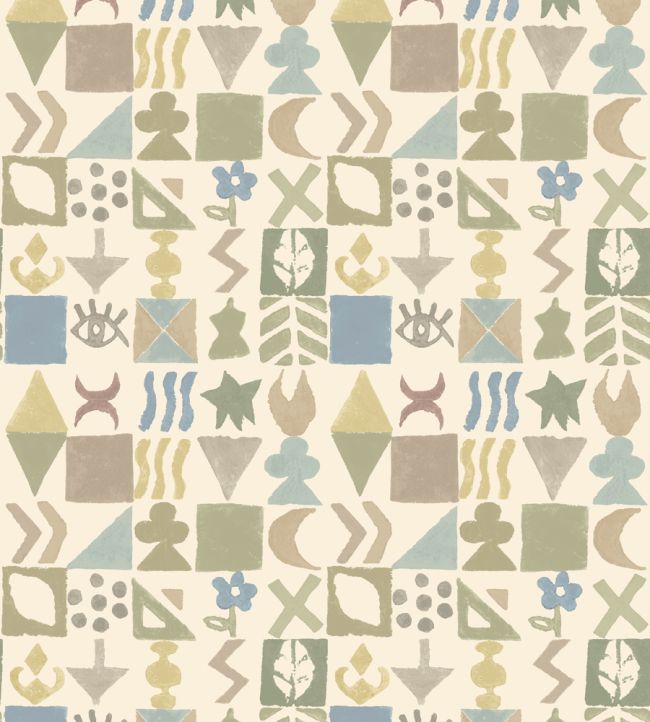 Potato Print Wallpaper by GP & J Baker Sage
