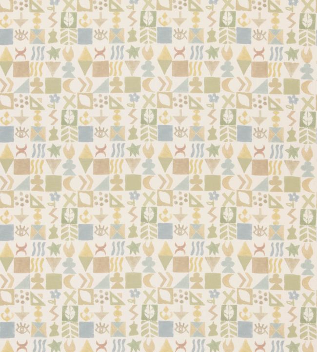 Potato Print Fabric by GP & J Baker Sage