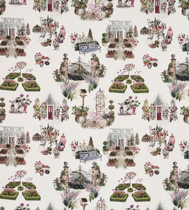 Potting Shed Fabric by Prestigious Textiles Bluebell