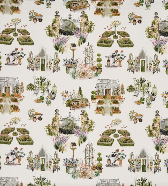Potting Shed Fabric by Prestigious Textiles Pear