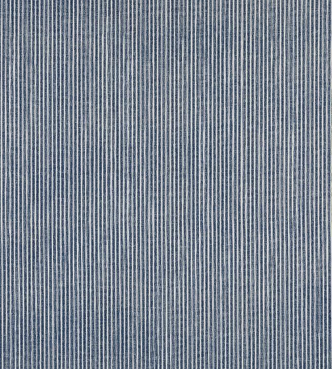 Poulton Stripe Fabric by Fermoie Navy