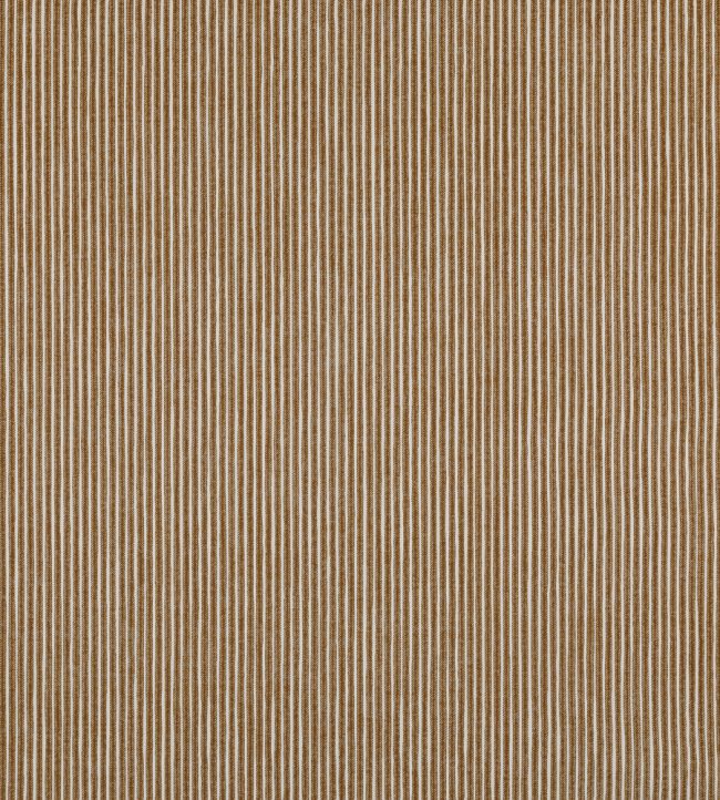 Poulton Stripe Fabric by Fermoie Burnt Orange