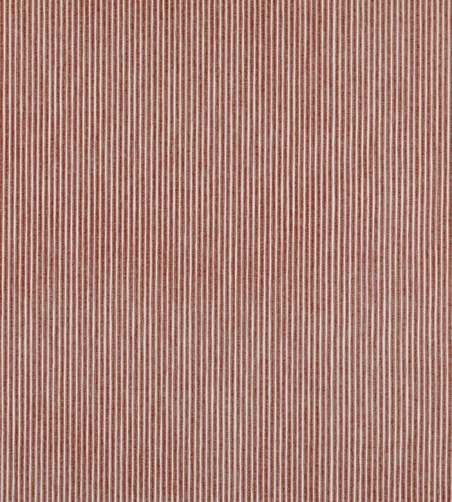 Poulton Stripe Fabric by Fermoie Red