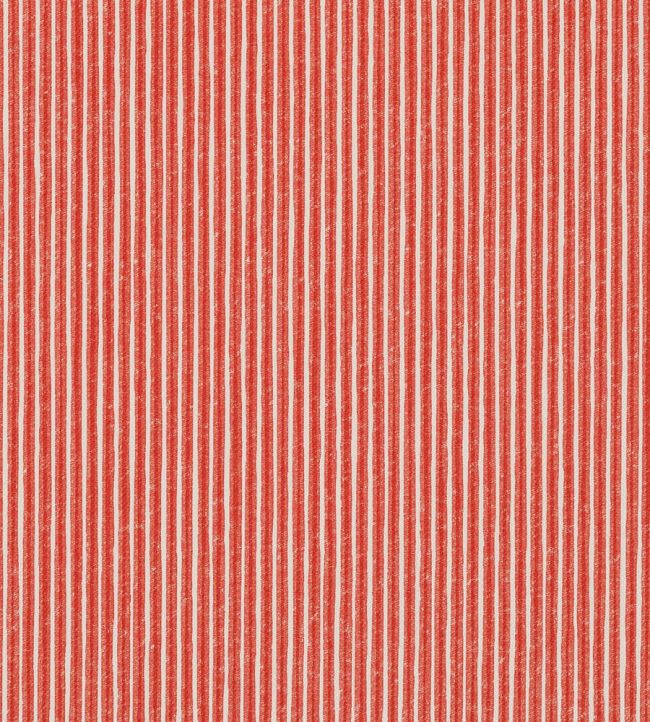 Poulton Stripe Outdoor Fabric by Fermoie Red