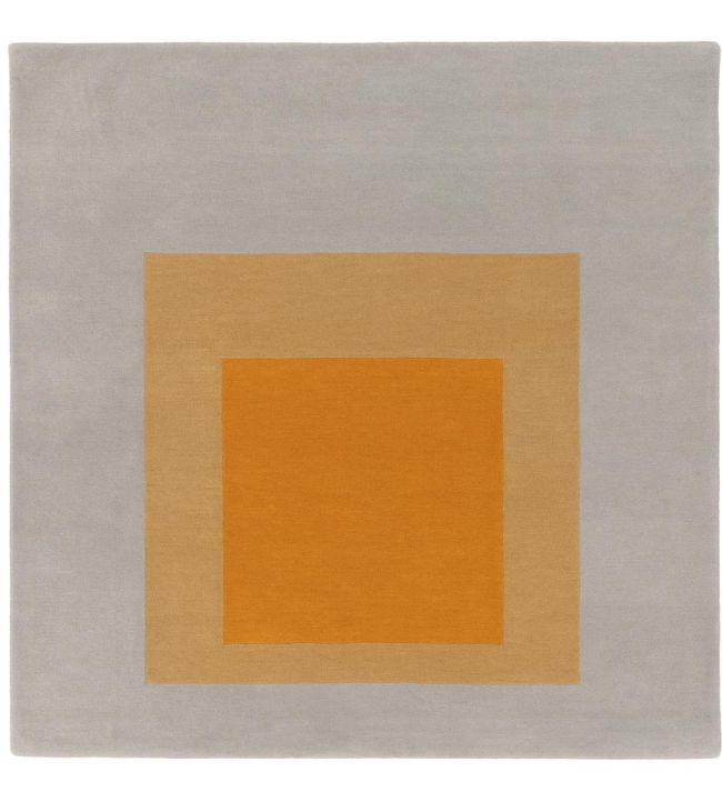 CF Editions Preparedness by Josef Albers rug Grey/ Orange 49157-CFR135-01 Grey/ Orange