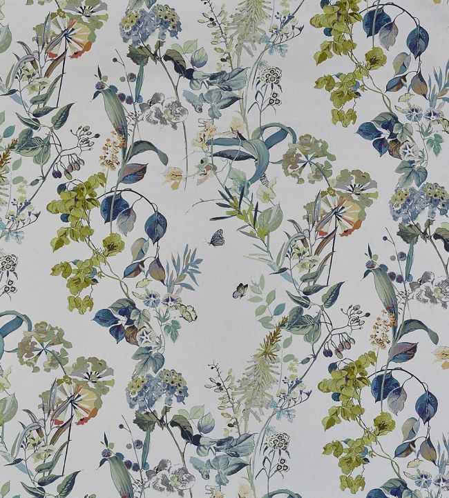 Bougainvillea Fabric by Prestigious Textiles Waterfall