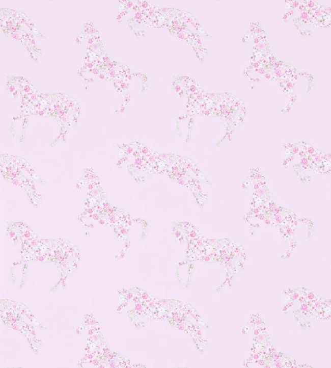 Pretty Ponies Wallpaper by Sanderson Pink/Vanilla