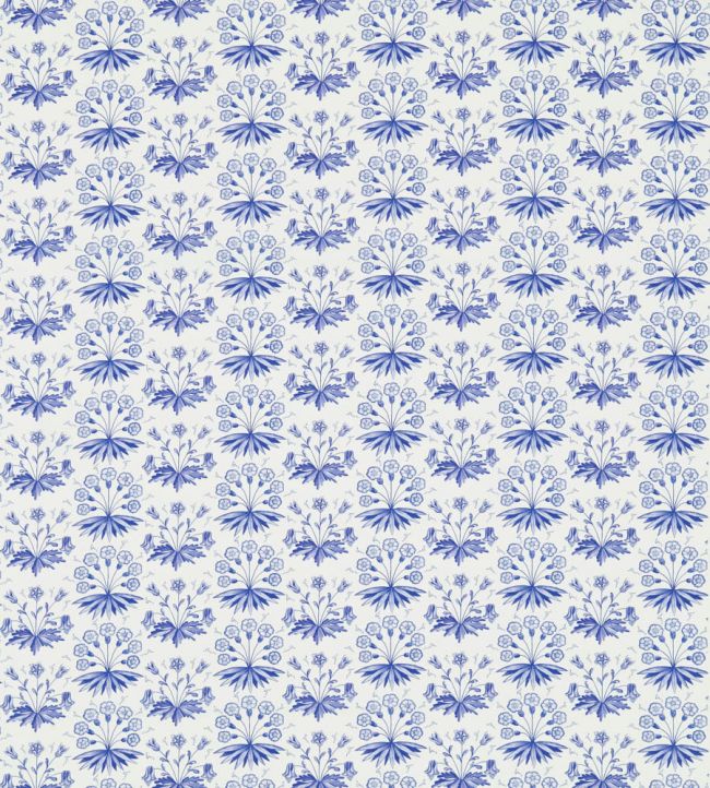 Primrose & Columbine Fabric by Morris & Co Delft Blue