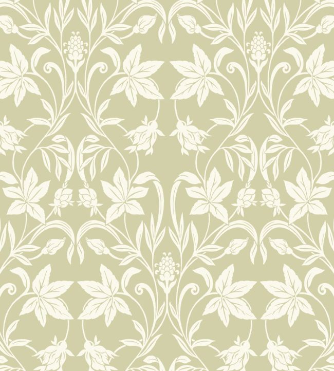 Primrose Wallpaper by Casadeco Pistache