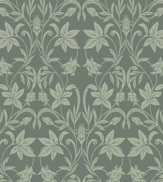 Primrose Wallpaper by Casadeco Vert Sauge