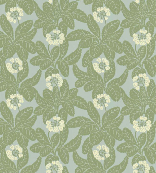 Primula Wallpaper by Langelid Von Bromssen Field Green