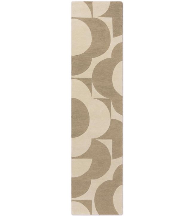 Orla Kiely Prism Flower Runner rug Mushroom/Ecru 158009067230 Mushroom/Ecru