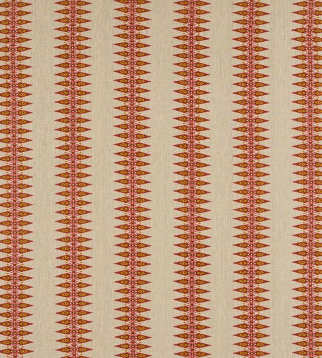 Priya Stripe Fabric by Jane Churchill Red