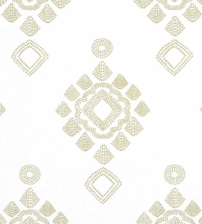 Province Medallion Fabric by Thibaut Camel