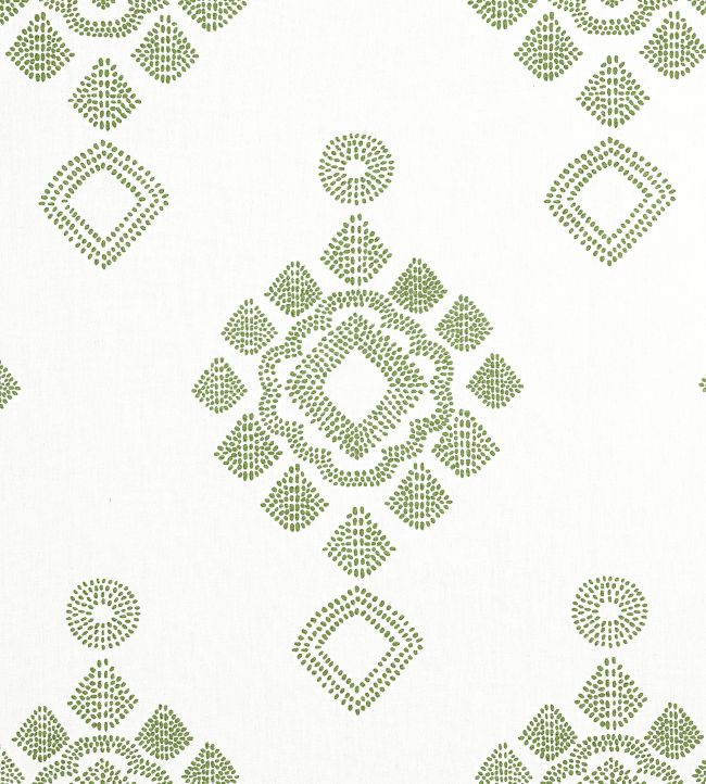 Province Medallion Fabric by Thibaut Spruce
