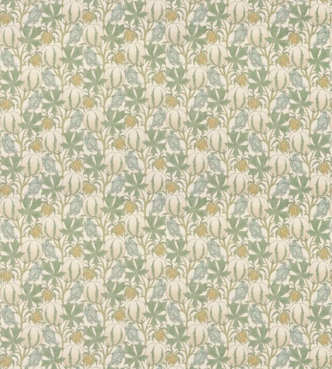 Pumpkins Fabric by GP & J Baker Aqua