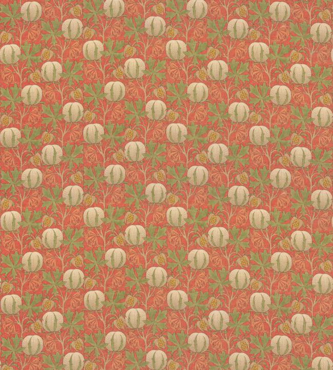 Pumpkins Fabric by GP & J Baker Red/Green