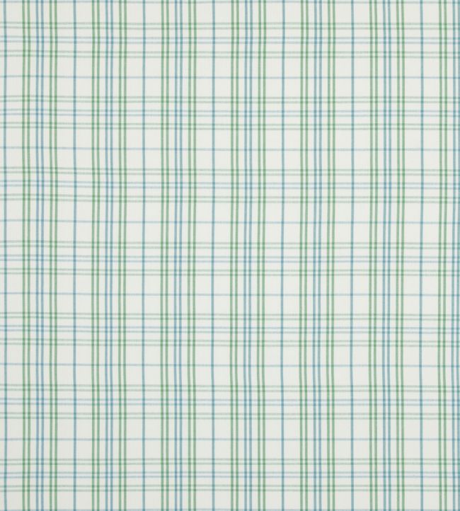 Purbeck Check Fabric by Baker Lifestyle Green/Aqua