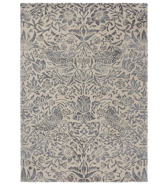 Morris & Co Pure Strawberry Thief rug Ink 028105-140200-US Ink