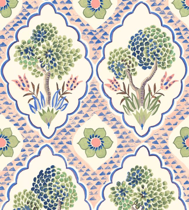 Puzzlewood Wallpaper by George & Minnie Blush