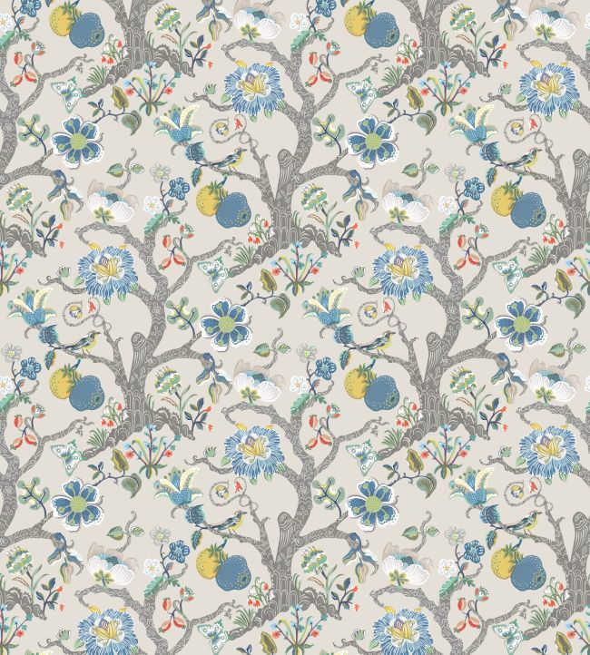Puzzlewood Wallpaper by Osborne & Little Indigo