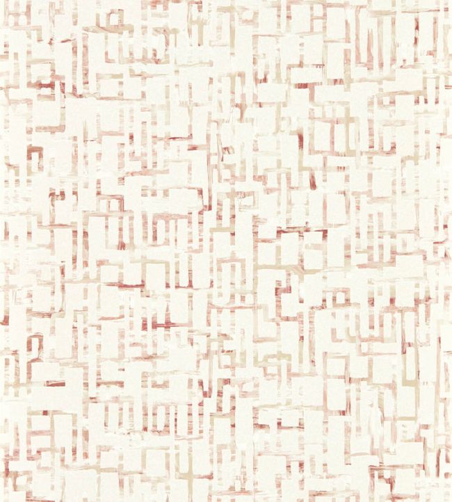 Quadrata Wallpaper by Clarke & Clarke Blush