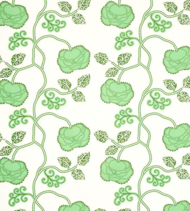 Queen Fruit Chintz Fabric by Schumacher Jade