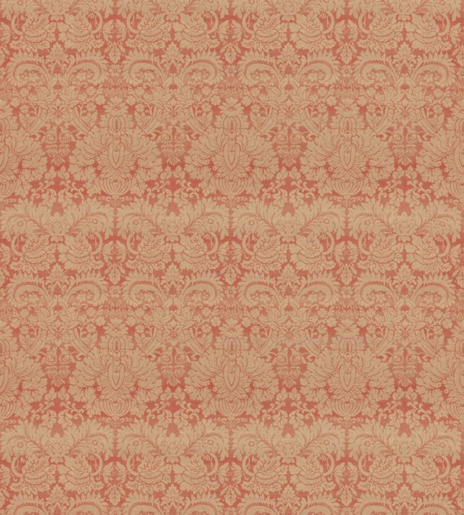 Queen's Damask Fabric by GP & J Baker Old Red