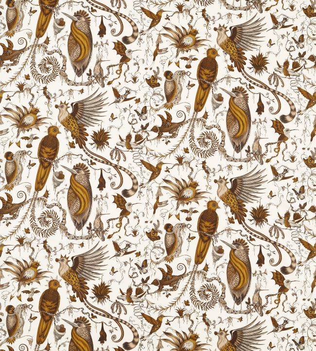 Quetzal Fabric by Clarke & Clarke Gold