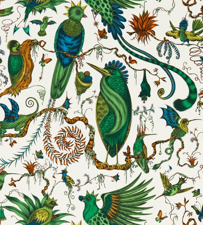 Quetzal Wallpaper by Clarke & Clarke Green