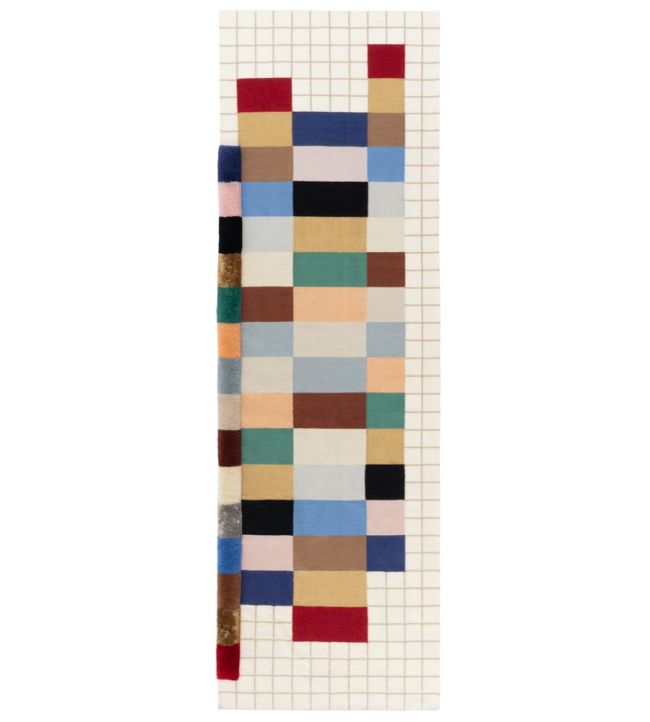 cc-tapis Raag Runner Grid 2 rug Standard RAAG2 -STANDARD Standard