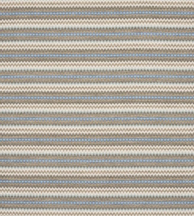Radcot Stripe Fabric by Colefax and Fowler Blue/Stone