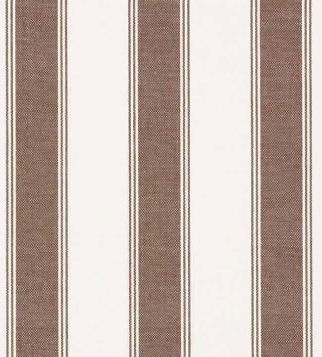 Rafe Stripe Fabric by Schumacher Berber Brown