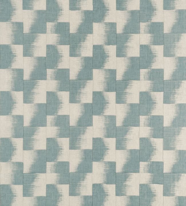 Raffia Squares Fabric by Thibaut Mineral