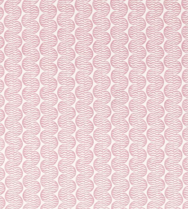 Raft Stripe Print Fabric by Scion Dusk Pink