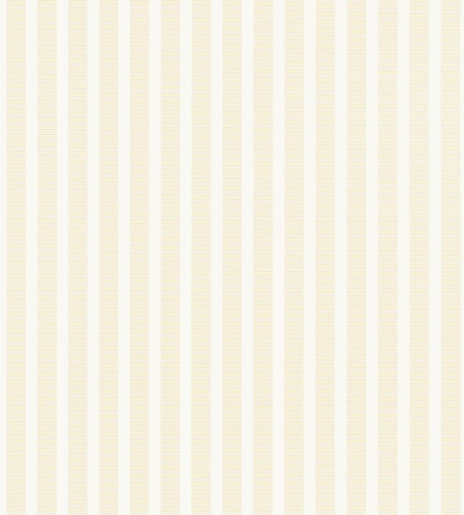 Railway Stripe Wallpaper by Thibaut Yellow