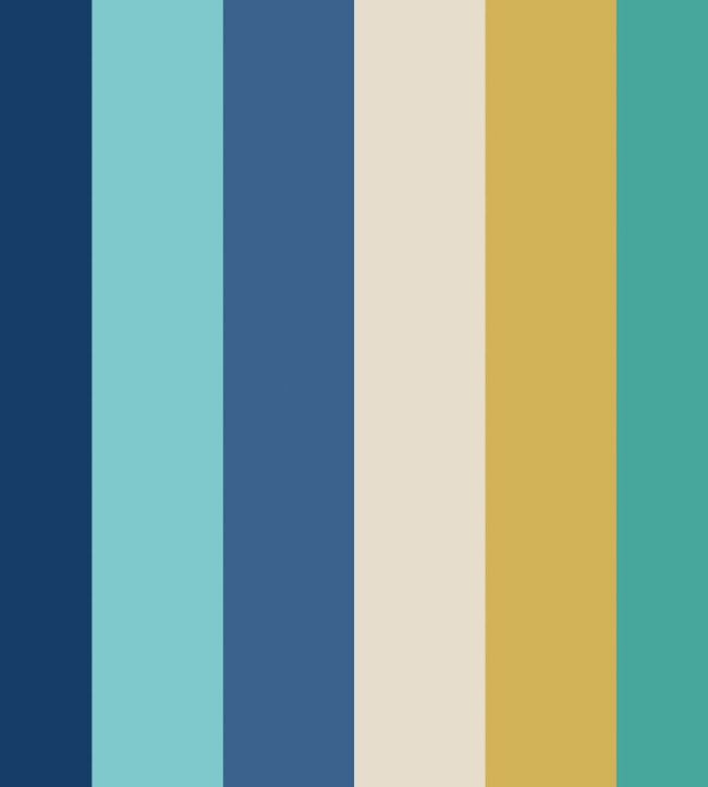 Rainbow Bloc Wallpaper by Ohpopsi Cobolt Mix
